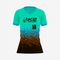 Custom Paris Green/Brown Softball V-Neck Jersey for Men/Women