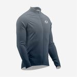 Men's Long Sleeve Cycling Jersey Persian Blue and Grey - K2 Sportswear | Custom Sports Uniforms & Apparels - K2 Sportswear