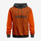 Personalized Wrestling Hoodie in Orange/Black