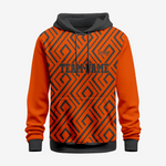 Personalized Wrestling Hoodie in Orange/Black - K2 Sportswear | Custom Sports Uniforms & Apparels - K2 Sportswear