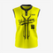 Premium Yellow Sleeveless Softball Jersey with 2 Buttons