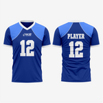 Custom Football Fan Jersey - Blue - K2 Sportswear | Custom Sports Uniforms & Apparels - K2 Sportswear
