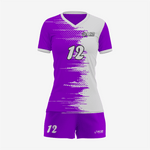 Personalized Purple Volleyball Uniform Set for Athletes - K2 Sportswear | Custom Sports Uniforms & Apparels - K2 Sportswear