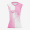 Light Pink Custom Softball Sleeveless V Neck Jersey