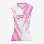Light Pink Custom Softball Sleeveless V Neck Jersey - K2 Sportswear | Custom Sports Uniforms & Apparels - K2 Sportswear