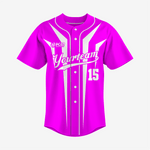 Custom Magenta Softball Full Button Jersey – Men & Women - K2 Sportswear | Custom Sports Uniforms & Apparels - K2 Sportswear