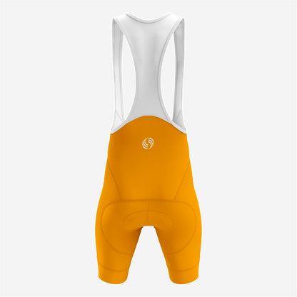 Premium Dull Orange Cycling Bib Shorts for Men