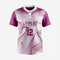 Men/Women Custom Softball 2 Button Uniform in Pale Red Violet