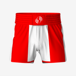 Custom Wrestling Fighting Shorts in Red/White - K2 Sportswear | Custom Sports Uniforms & Apparels - K2 Sportswear