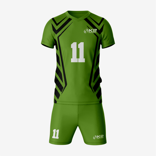 Green/Black Custom Volleyball Uniform Set for Teams - K2 Sportswear | Custom Sports Uniforms & Apparels - K2 Sportswear
