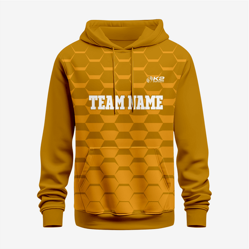 Custom Wrestling Hoodie in Bronze – Athletic Fit - K2 Sportswear | Custom Sports Uniforms & Apparels - K2 Sportswear