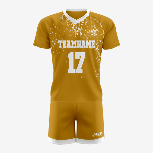 Personalized Golden Lacrosse Uniform – Pro Fit - K2 Sportswear | Custom Sports Uniforms & Apparels - K2 Sportswear