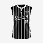 Custom Black Sleeveless 2 Button Softball Jersey – Perfect for Men/Women/Youth - K2 Sportswear | Custom Sports Uniforms & Apparels - K2 Sportswear