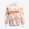 Orange/White Custom Wrestling Hoodie – Personalized Team Gear