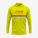 Custom Softball T-Shirt Hoodie in Yellow for Men/Women - K2 Sportswear | Custom Sports Uniforms & Apparels - K2 Sportswear