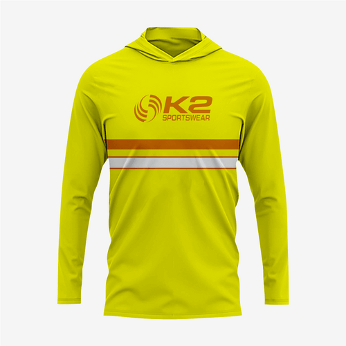 Custom Softball T-Shirt Hoodie in Yellow for Men/Women - K2 Sportswear | Custom Sports Uniforms & Apparels - K2 Sportswear