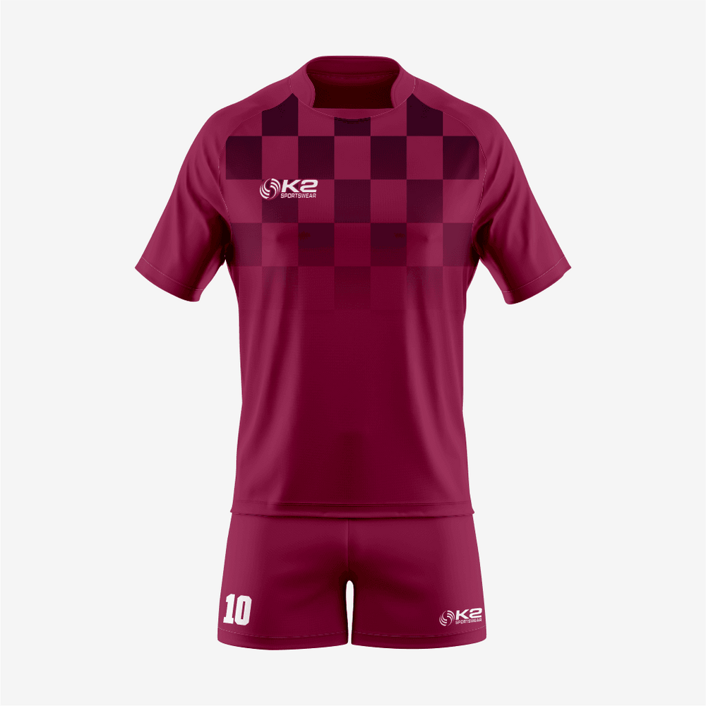 Customized Rugby Uniform Set in Maroon