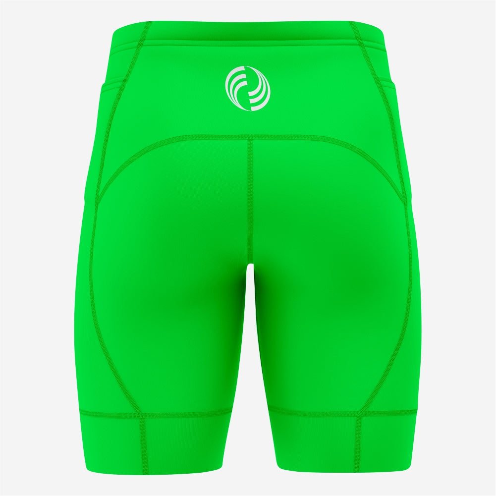 Lime Green Custom Cycling Shorts for Men - Pro Fit