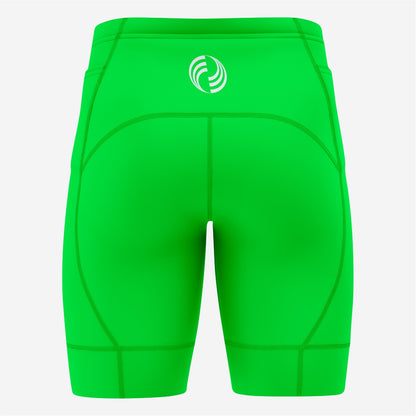 Lime Green Custom Cycling Shorts for Men - Pro Fit