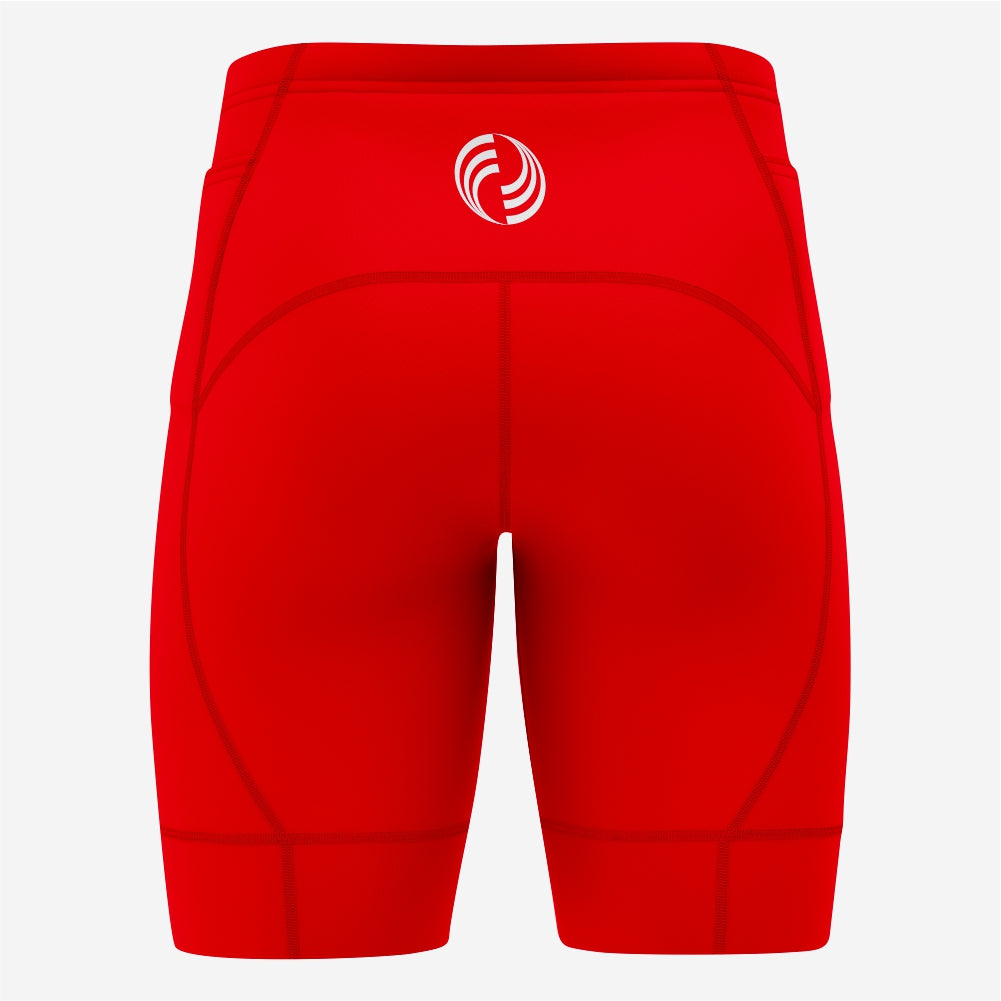 Men's Custom Red Cycling Shorts – Personalized Biking Gear