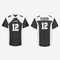 Customized Black Football Practice Jersey – Men & Women