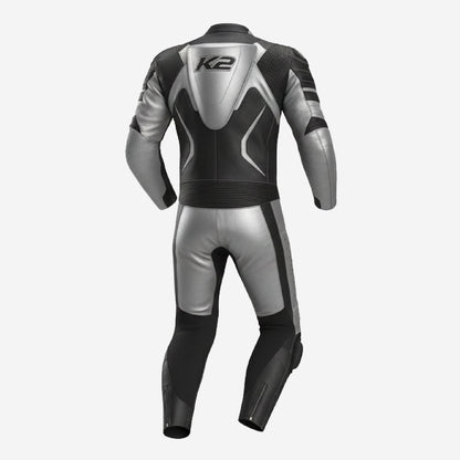 Custom Motorcycle Racing Suit - One Piece Leather Racing Suit in Black
