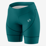 Custom Dark Green Women's Cycling Shorts – Perfect Fit - K2 Sportswear | Custom Sports Uniforms & Apparels - K2 Sportswear