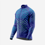 Blue Men’s Long Sleeve Cycling Jersey Durable Bicycle Jerseys Mens - K2 Sportswear | Custom Sports Uniforms & Apparels - K2 Sportswear