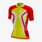 Custom Fit Women’s Cycling Kit – Yellow/Red - K2 Sportswear | Custom Sports Uniforms & Apparels - K2 Sportswear