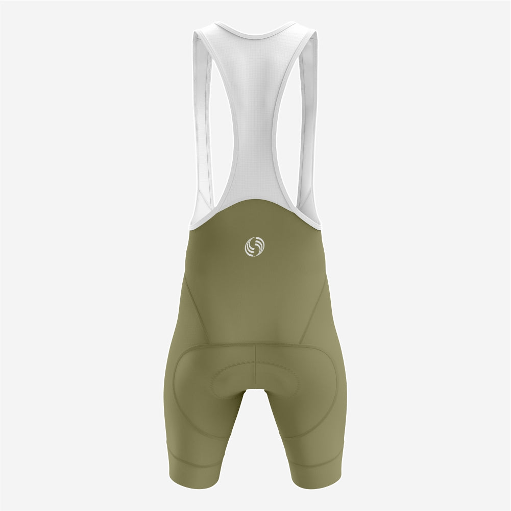 Camouflage Green Cycling Bib Shorts – Men’s Pro Style