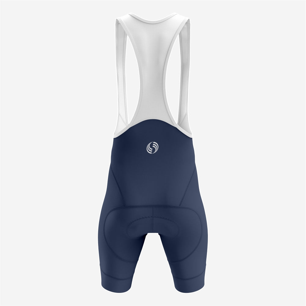 Men’s Cycling Bib Shorts in Dark Blue – Moisture-Wicking Fabric