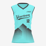 Electric Blue Custom Softball Sleeveless V Neck Uniform/Kit - K2 Sportswear | Custom Sports Uniforms & Apparels - K2 Sportswear