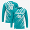 Professional Soccer Goal-Keeper Jersey in Dark Cyan