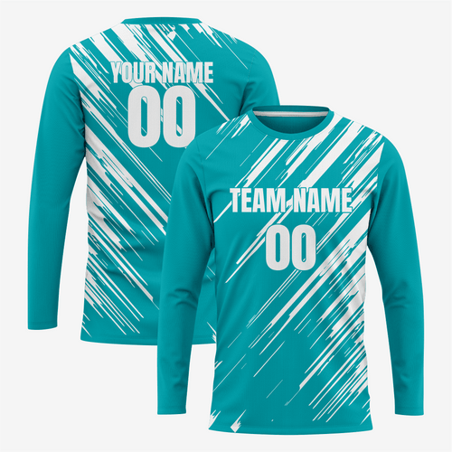 Professional Soccer Goal-Keeper Jersey in Dark Cyan
