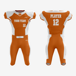 Premium Orange American Football Uniform – Pro Quality - K2 Sportswear | Custom Sports Uniforms & Apparels - K2 Sportswear