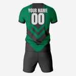 Premium Black and Dark Green Soccer Uniform Kit - K2 Sportswear | Custom Sports Uniforms & Apparels - K2 Sportswear