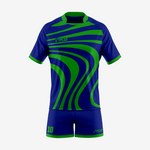 Custom Fit Dark Blue/Green Uniform for Teams - K2 Sportswear | Custom Sports Uniforms & Apparels - K2 Sportswear