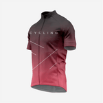 Premium Men's Cycling Short Sleeve Jersey in Deep Burgundy - K2 Sportswear | Custom Sports Uniforms & Apparels - K2 Sportswear