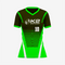 Custom Black/Green Softball V-Neck Jersey for Men/Women