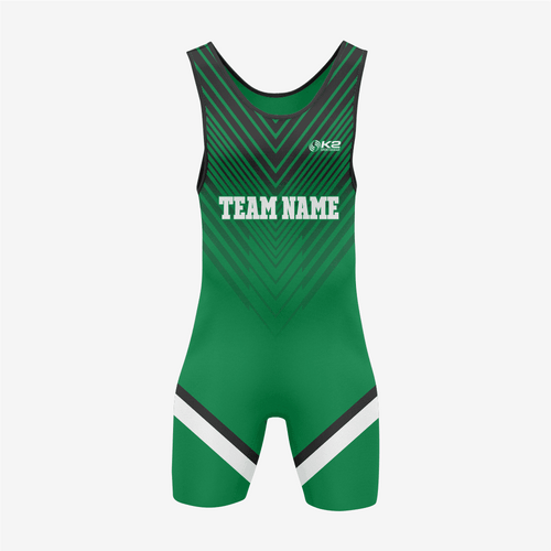 Personalized Dark Green Wrestling Singlet – Premium Quality - K2 Sportswear | Custom Sports Uniforms & Apparels - K2 Sportswear