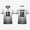 Personalized White/Black Football Fan Jersey for Men & Women