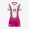 Personalized Dark Pink Volleyball Uniform Set for Athletes