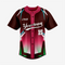 Softball Full Button Jersey – Custom Maroon for Teams