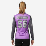 Custom Cheerleading Jersey - Purple Long Sleeve Sublimation Print