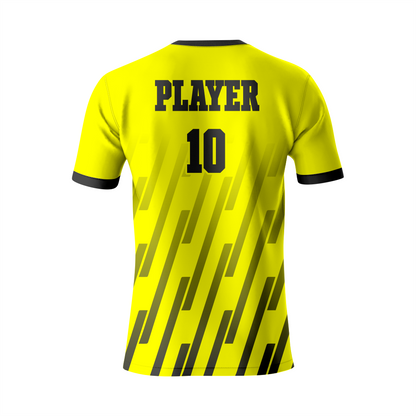 Classic Yellow-Black Soccer Outfit for Teams