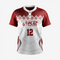 Dark Red Personalized Softball 2 Button Jersey/Kit
