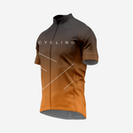 Men’s Cycling Short Sleeve Jersey Performance Road Bike Apparel - Dark Orange - K2 Sportswear | Custom Sports Uniforms & Apparels - K2 Sportswear