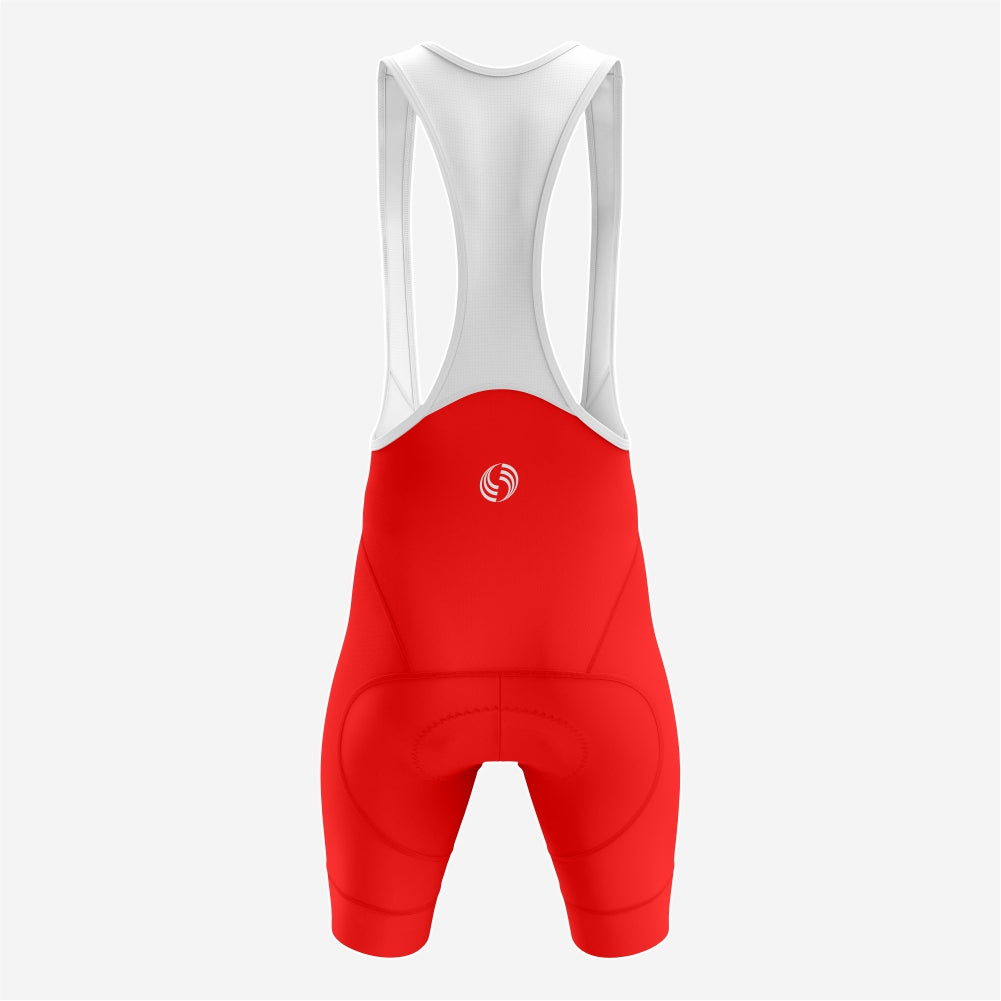 Crimson Red Cycling Bib Shorts – Performance Fit