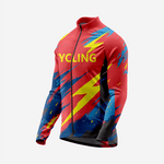 Men’s Red Long Sleeve Bike Jersey for Road Cycling - K2 Sportswear | Custom Sports Uniforms & Apparels - K2 Sportswear