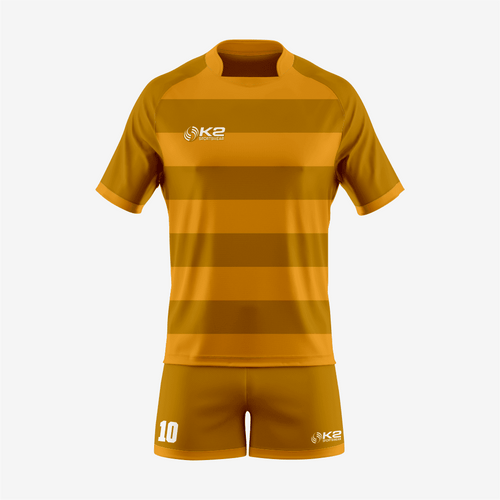 Custom Rugby Uniform Set in Orange/Brown - K2 Sportswear | Custom Sports Uniforms & Apparels - K2 Sportswear